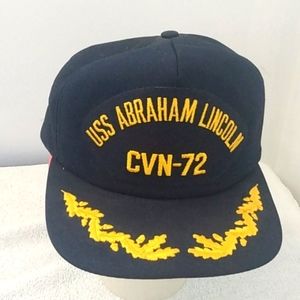 Vintage USS Abraham Lincoln CVN-72 Baseball Cap (Scrambled Eggs)